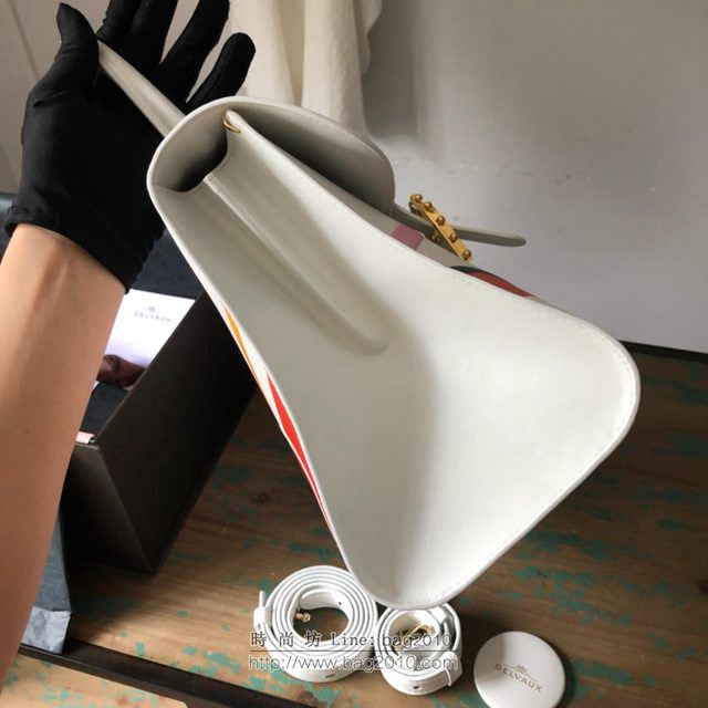 DELVAUX女包 春夏最新款 Delvaux 埃塞俄比亞系列手袋 德爾沃女手提包 手拎包 單肩斜挎包 Dv0028埃塞白  fcs1426